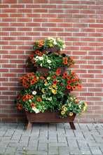 stapeltuin, verticaal tuinieren, cortenstaal, wand, muur, vlakke achterkant, balkon, balkontuinieren